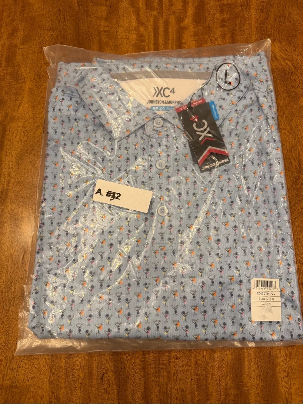 JOHNSTON & MURPHY men’s XC4® Performance Print Polos + Cool Degree™